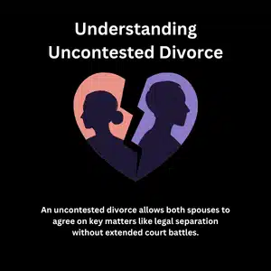 Illustration showing uncontested divorce process, also relevant when discussing annulment in Montana cases