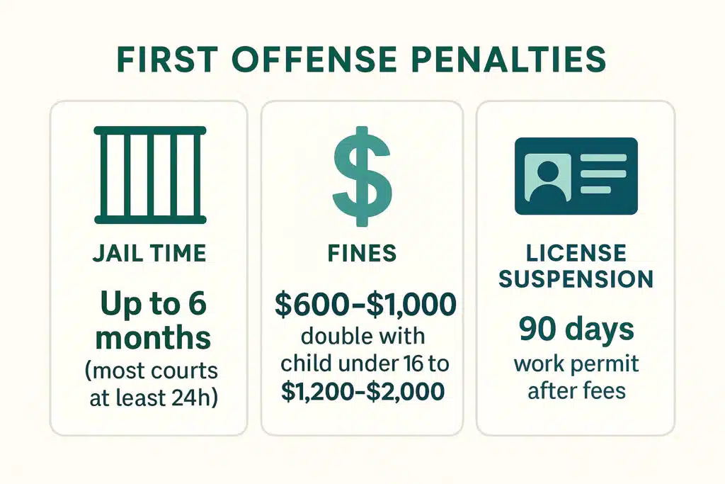 First-Offense DUI Penalties in Montana